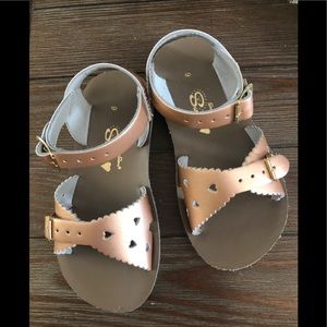 Rose Gold salt water sweetheart sandal 9 Todd